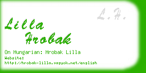 lilla hrobak business card